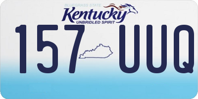 KY license plate 157UUQ