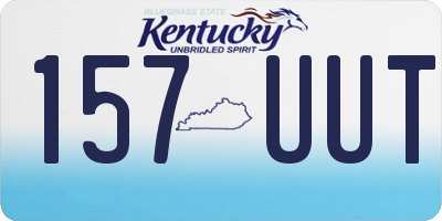 KY license plate 157UUT