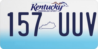 KY license plate 157UUV