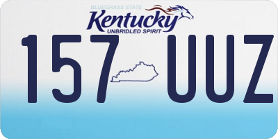 KY license plate 157UUZ