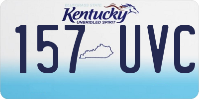 KY license plate 157UVC