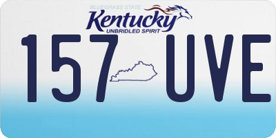 KY license plate 157UVE