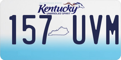 KY license plate 157UVM