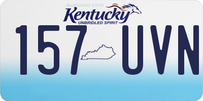 KY license plate 157UVN