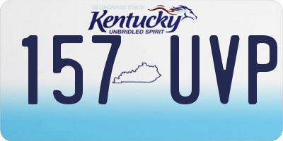 KY license plate 157UVP
