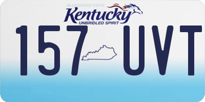 KY license plate 157UVT