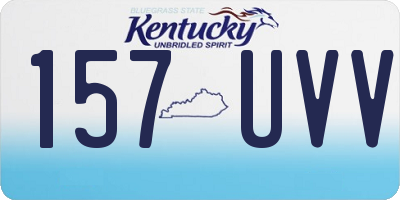 KY license plate 157UVV