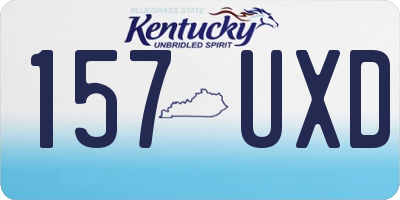 KY license plate 157UXD