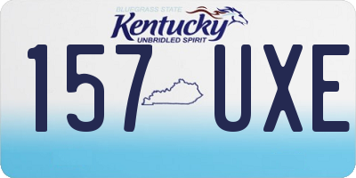 KY license plate 157UXE