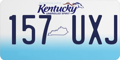 KY license plate 157UXJ