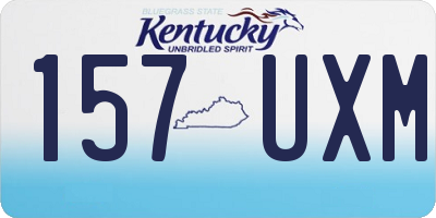 KY license plate 157UXM
