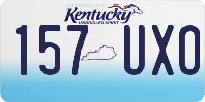 KY license plate 157UXO