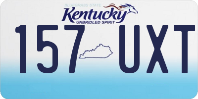 KY license plate 157UXT