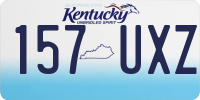 KY license plate 157UXZ