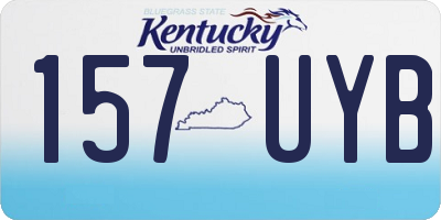 KY license plate 157UYB