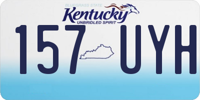 KY license plate 157UYH