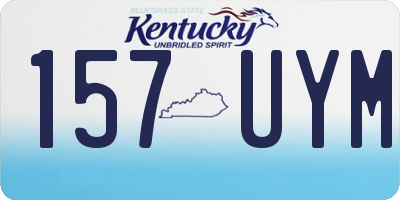 KY license plate 157UYM