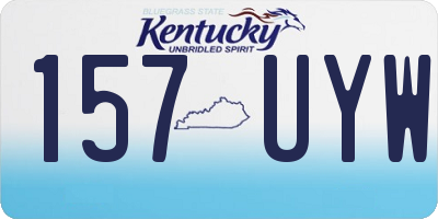 KY license plate 157UYW