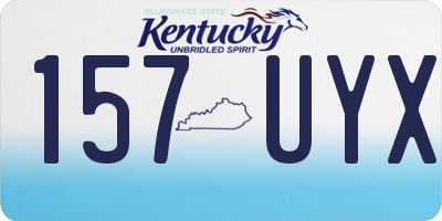 KY license plate 157UYX