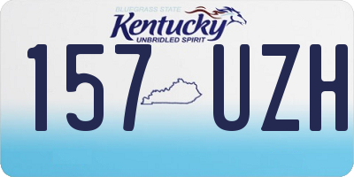 KY license plate 157UZH