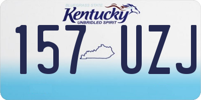 KY license plate 157UZJ