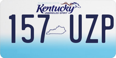 KY license plate 157UZP