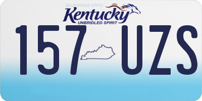 KY license plate 157UZS