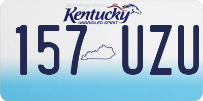 KY license plate 157UZU