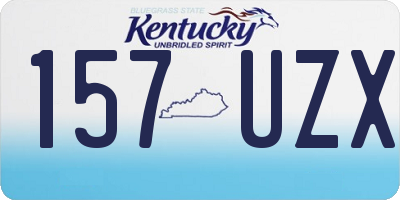 KY license plate 157UZX