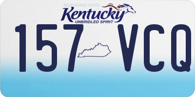 KY license plate 157VCQ