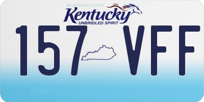 KY license plate 157VFF