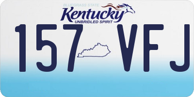 KY license plate 157VFJ