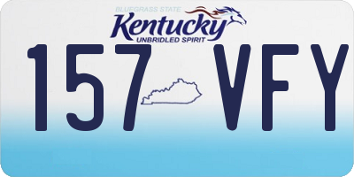 KY license plate 157VFY