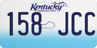 KY license plate 158JCC