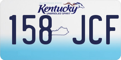 KY license plate 158JCF