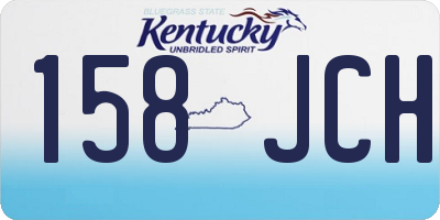 KY license plate 158JCH