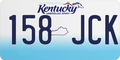 KY license plate 158JCK