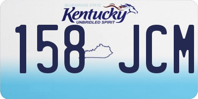 KY license plate 158JCM