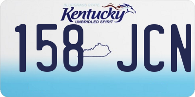 KY license plate 158JCN