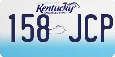 KY license plate 158JCP