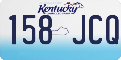 KY license plate 158JCQ