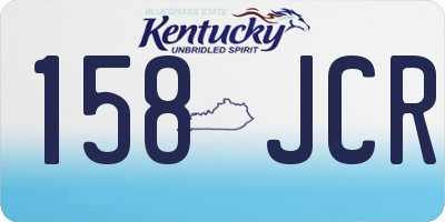 KY license plate 158JCR