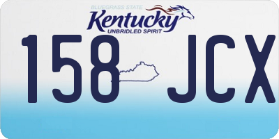 KY license plate 158JCX