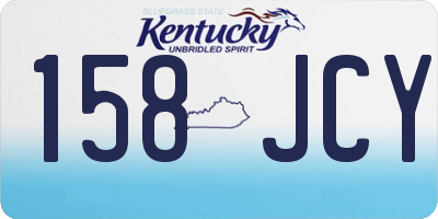 KY license plate 158JCY