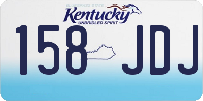 KY license plate 158JDJ