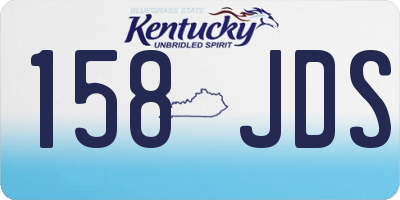 KY license plate 158JDS