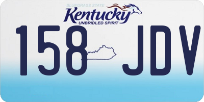 KY license plate 158JDV