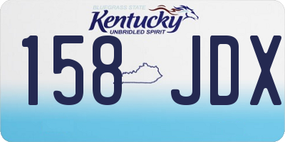 KY license plate 158JDX