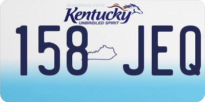 KY license plate 158JEQ