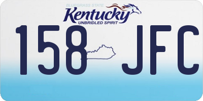 KY license plate 158JFC